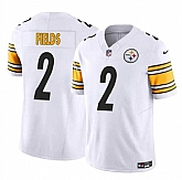 Men & Women & Youth Pittsburgh Steelers #2 Justin Fields White 2024 F.U.S.E.Vapor Untouchable Limited Football Stitched Jersey,baseball caps,new era cap wholesale,wholesale hats